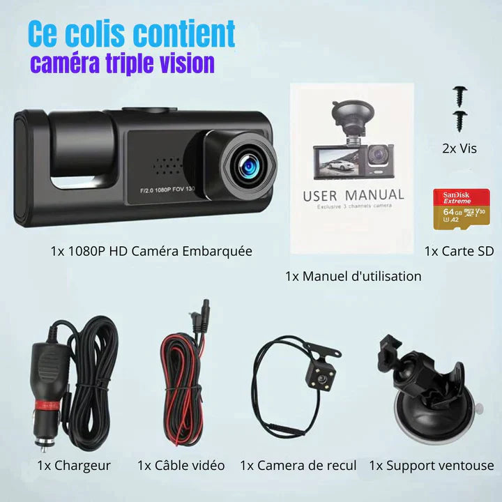 Caméra Dash Cam Pro HD pour Voiture